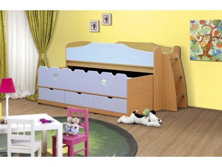 Выкатная кровать Омега-10, выдвижная кровать Омега-11 (детская «Фант-Мебель» г. Волжск)
